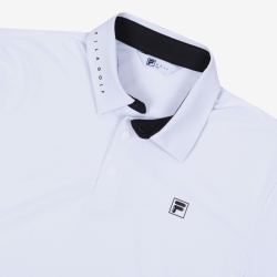 Fila Golf Solid - Miesten Poolopaita - Valkoinen | FI-81501